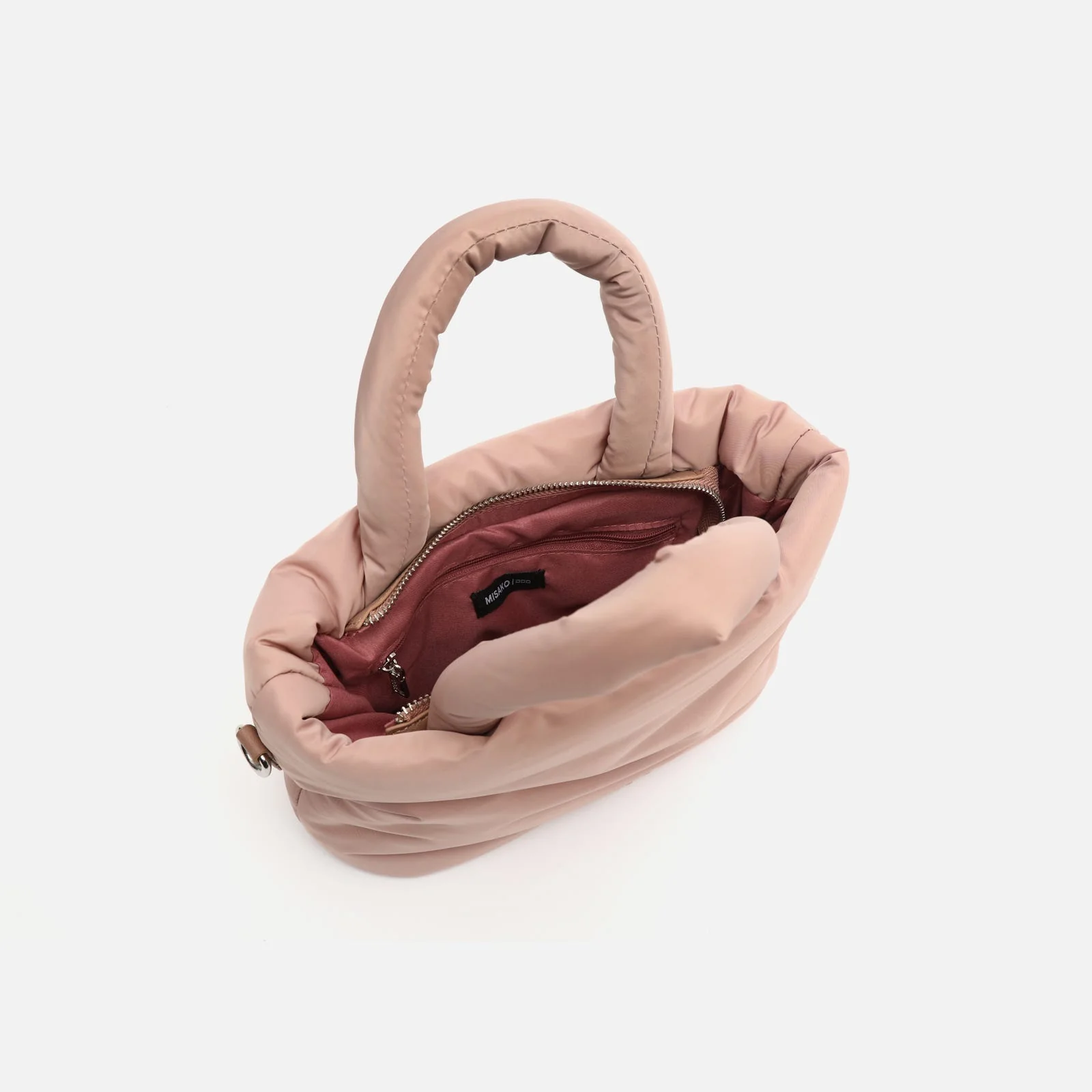 Acolfy bolso tote mediano en nylon acolchado con asa bandolera extraíble ED. - Image 10