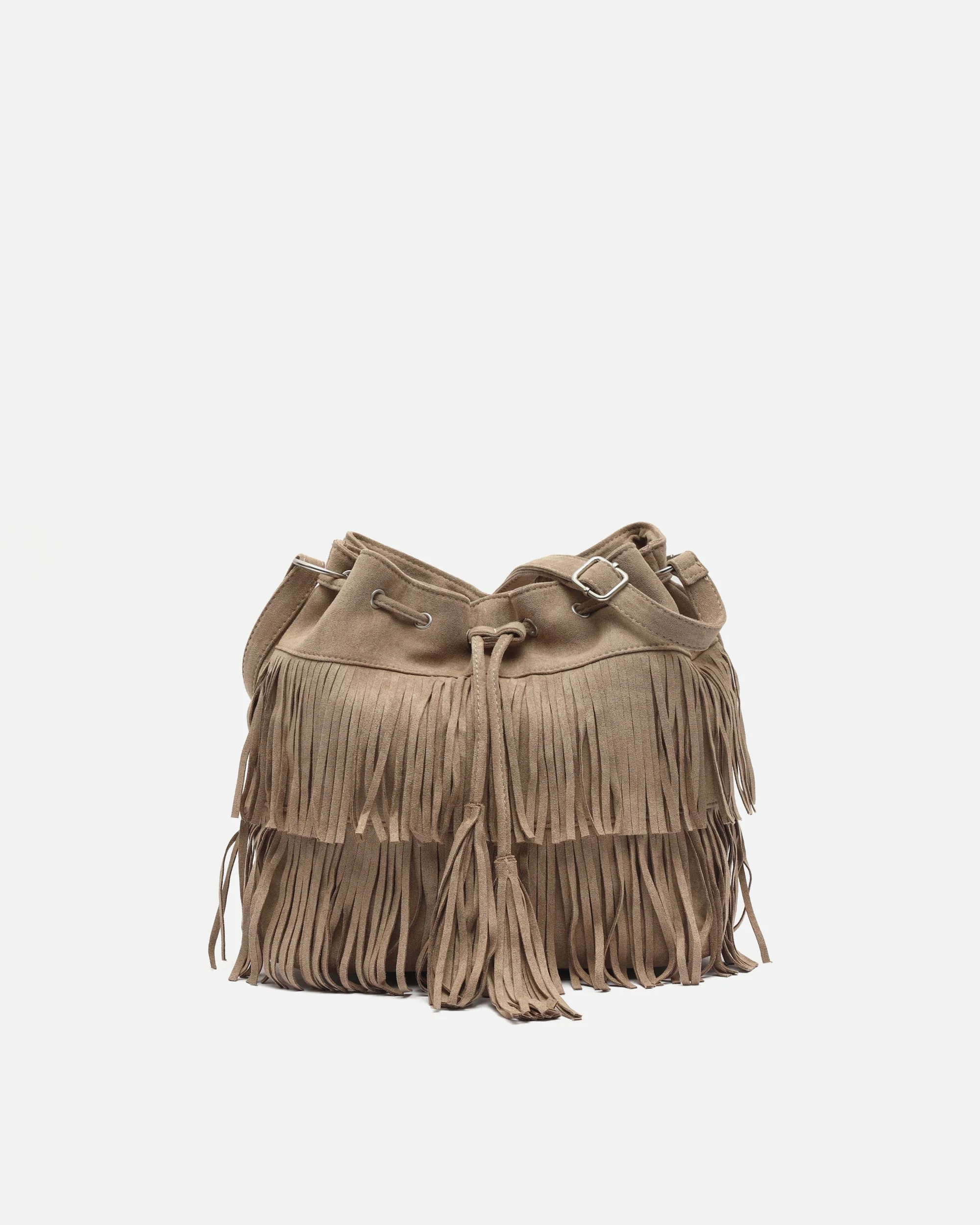 Apache bolso bucket efecto ante con flecos