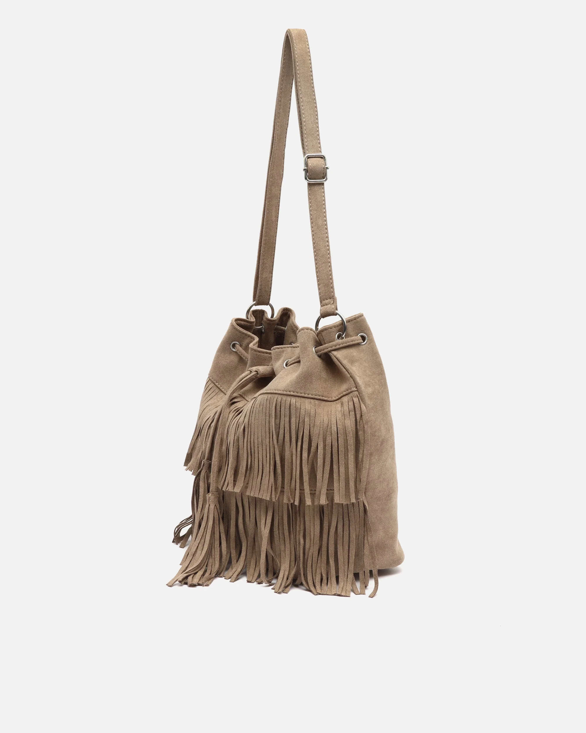 Apache bolso bucket efecto ante con flecos - Image 2