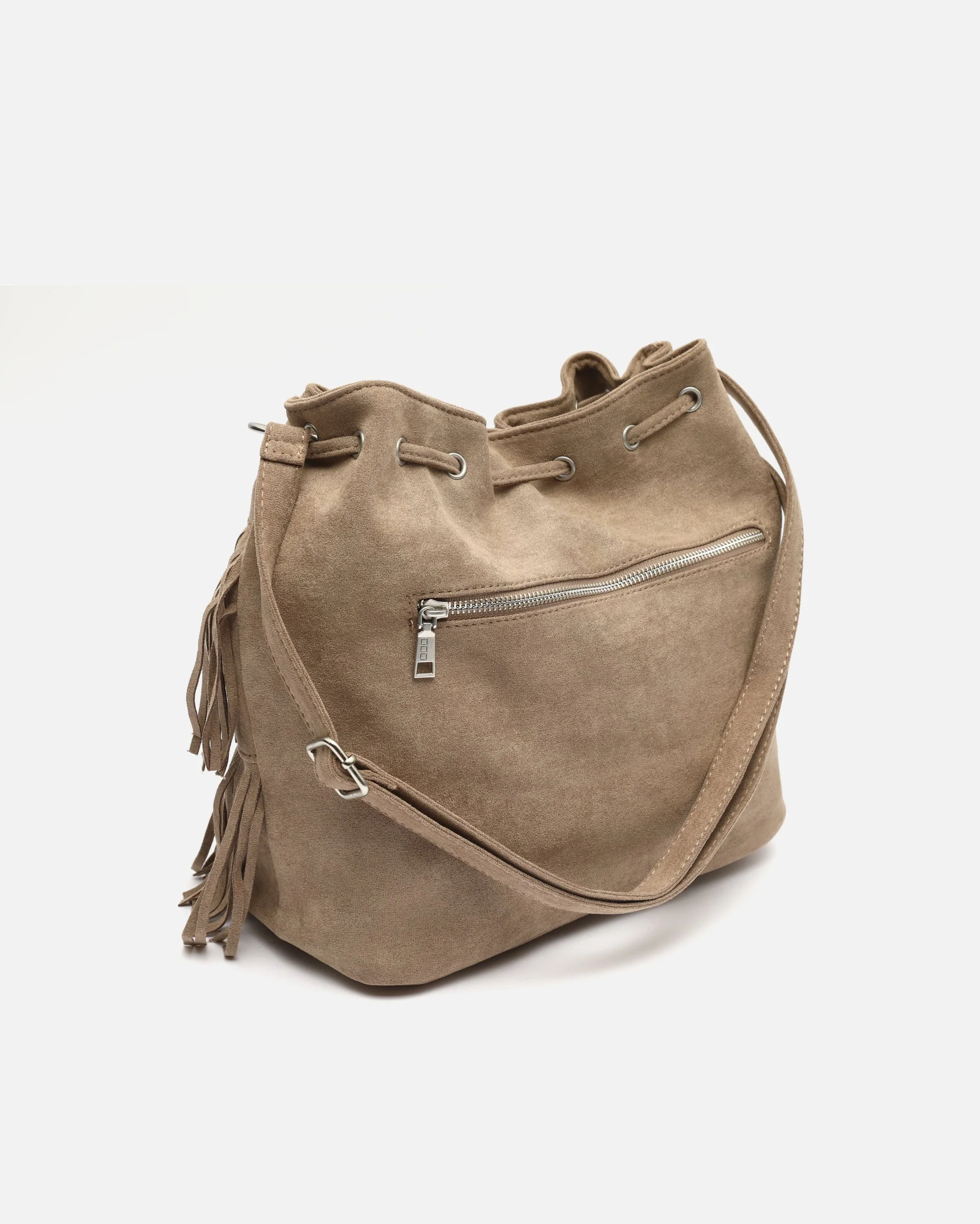 Apache bolso bucket efecto ante con flecos - Image 4
