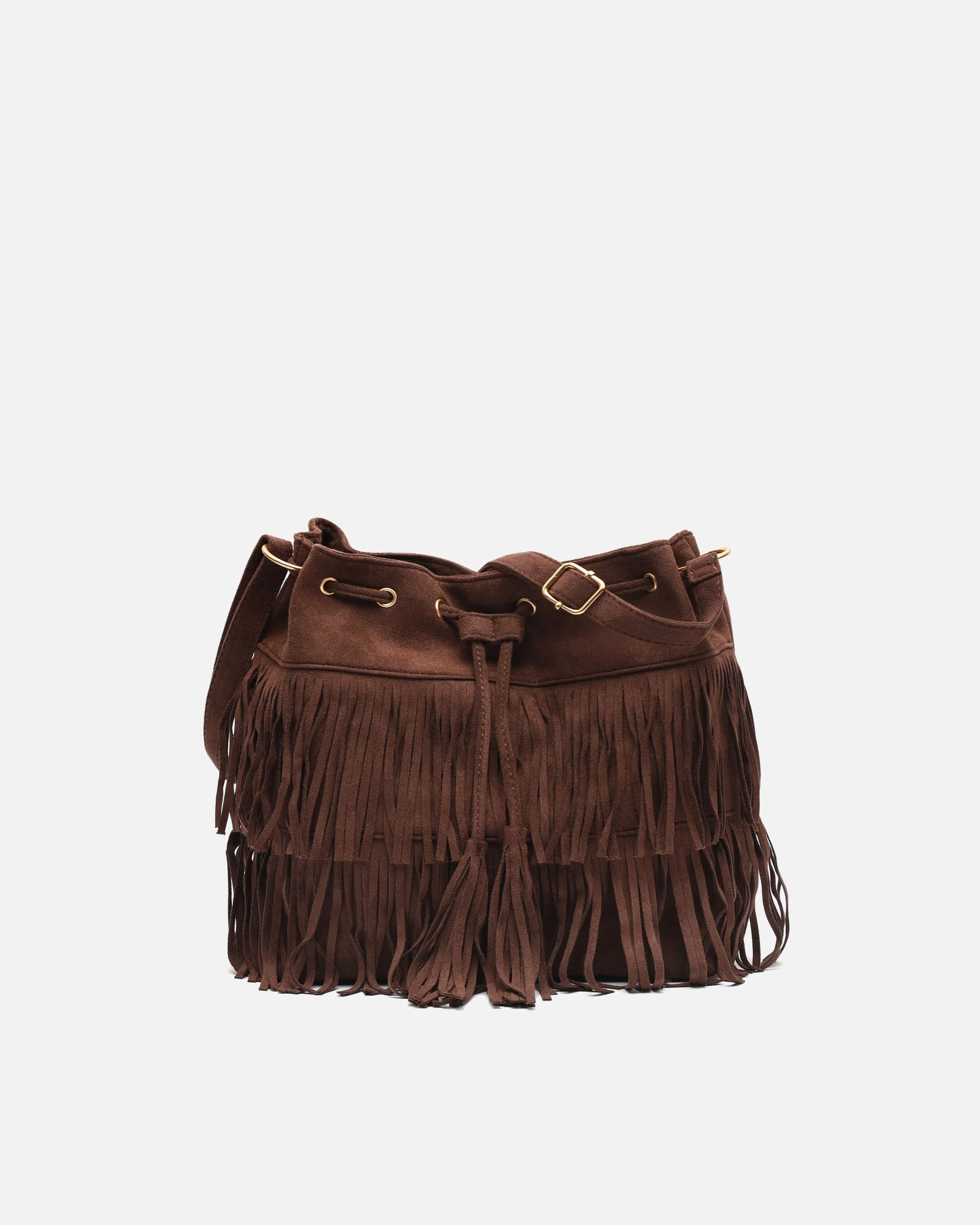 Apache bolso bucket efecto ante con flecos - Image 6