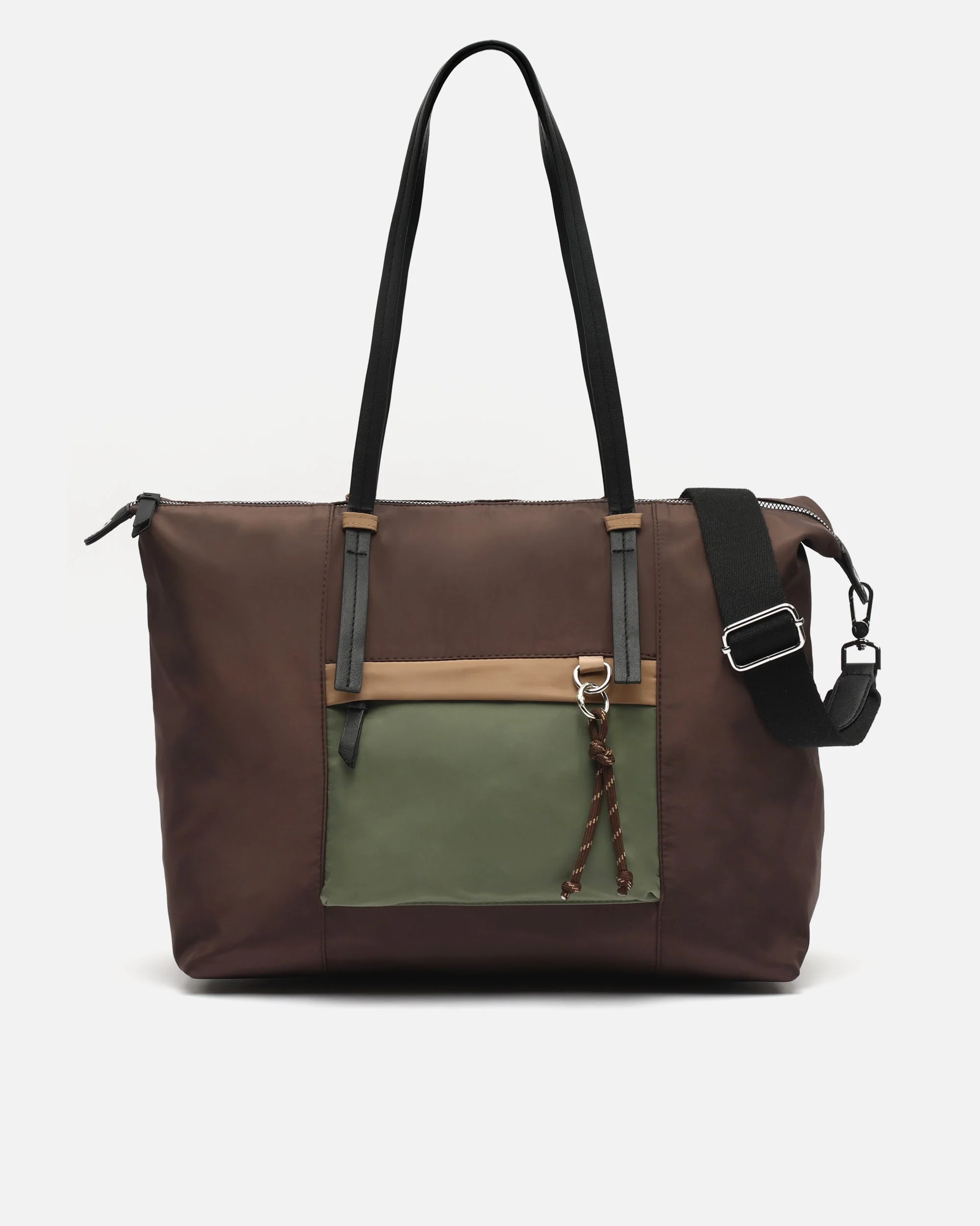 Bristol bolso shopper grande en nylon con asa bandolera extraíble - Image 6