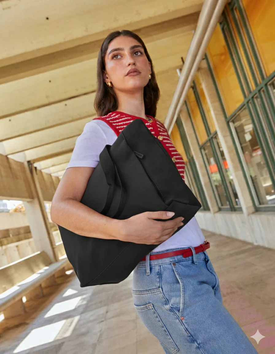 Danela bolso shopper grande en nylon con bolsillo para portátil 15 pulgadas - Image 28