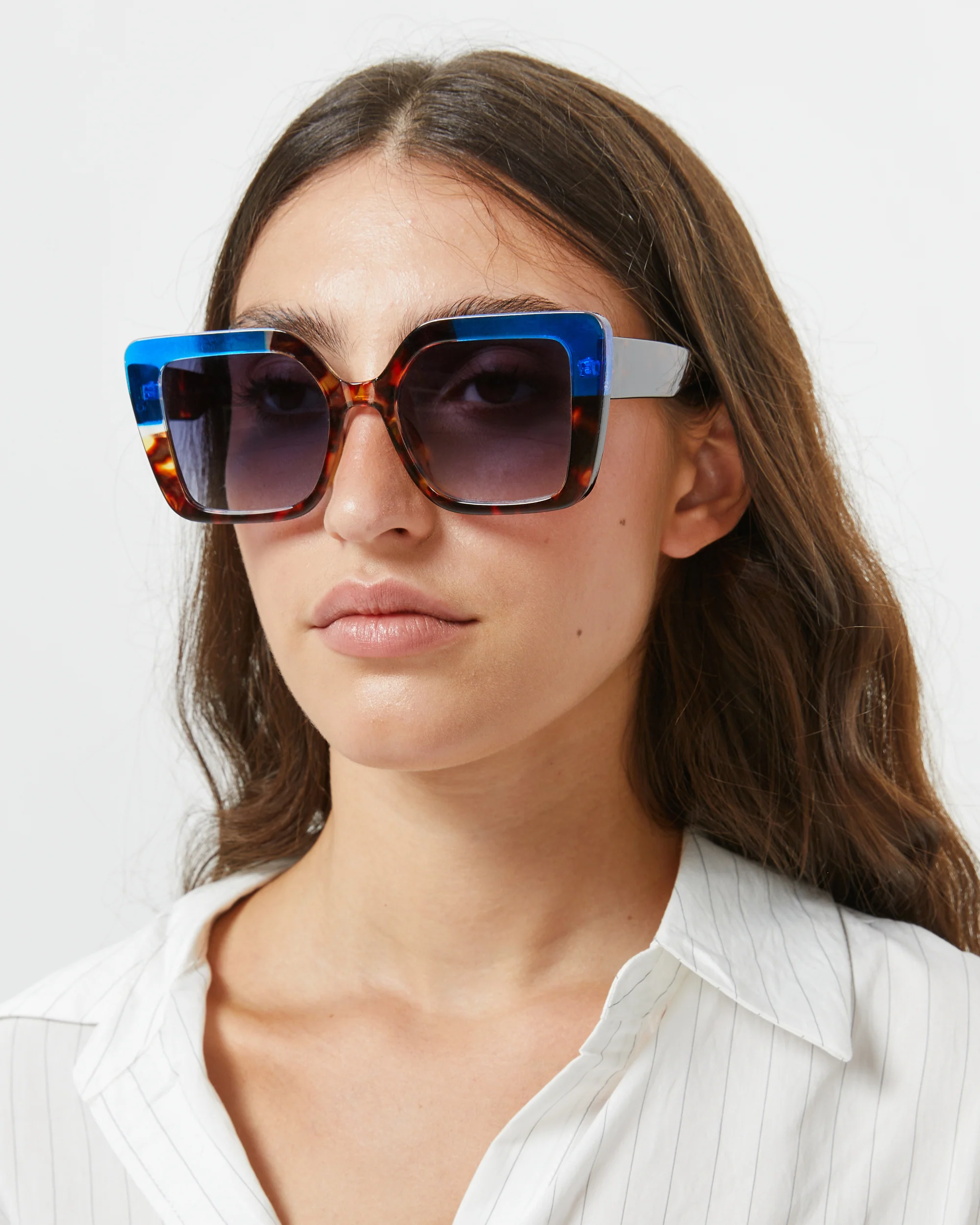 Eloisa gafas de sol cuadradas con montura de pasta