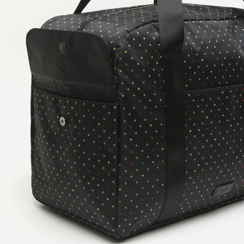 Estri bolsa fin de semana estampado de estrellitas con bandolera extraíble - Image 3