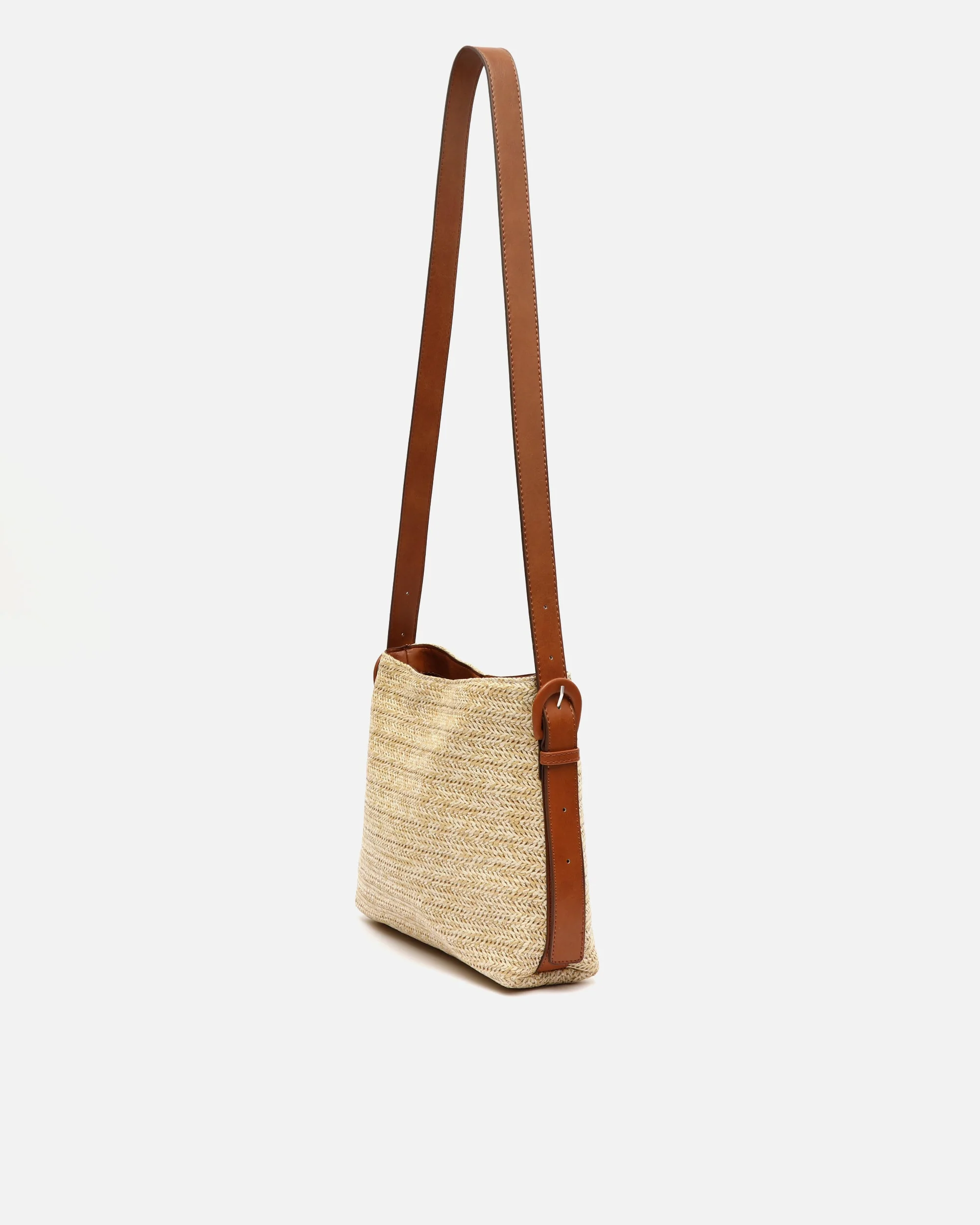 Finra bolso hobo efecto rafia con bolsa interior extraíble y asa regulable ED. - Image 3
