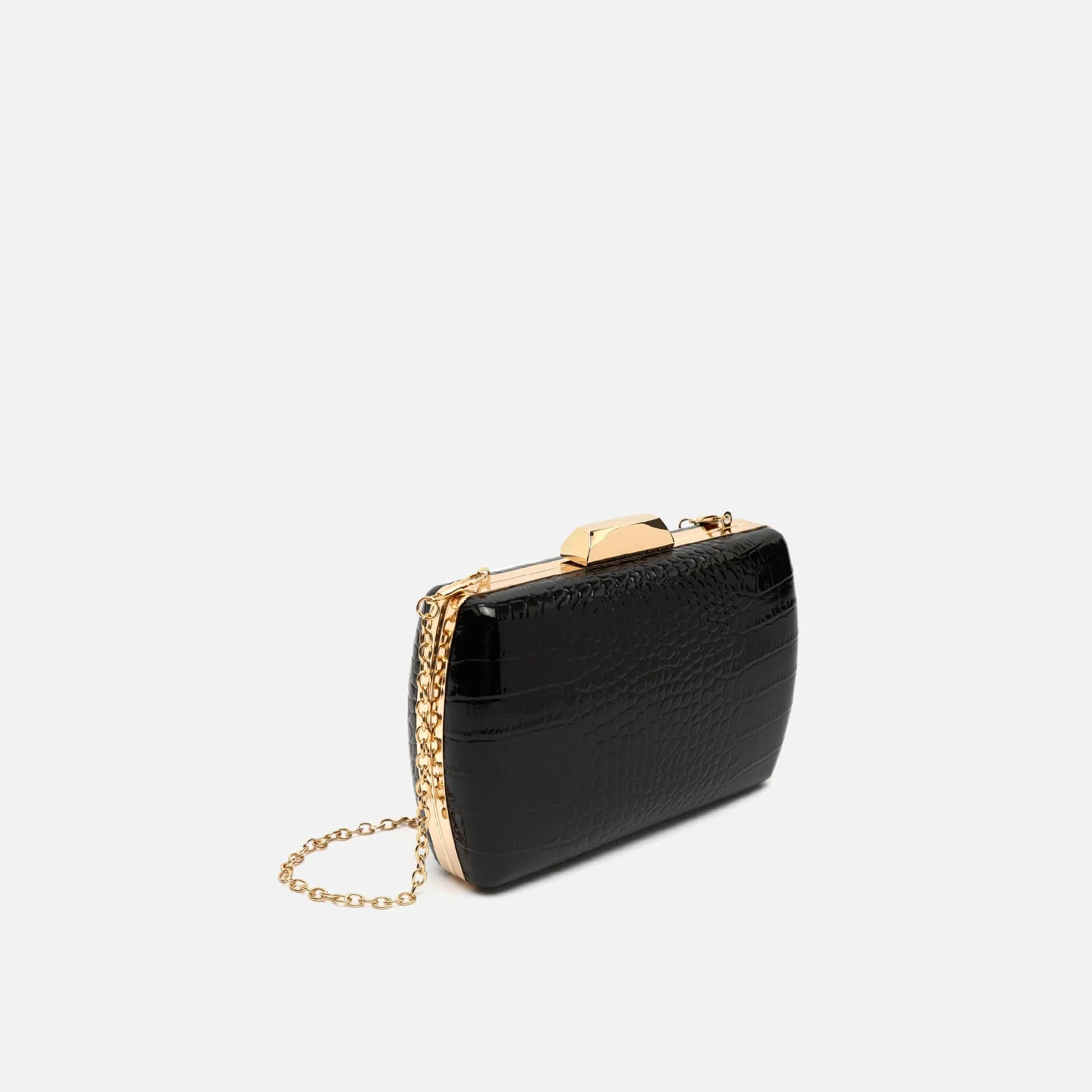 Ilse bolso de mano de fiesta con correa animal print metalizado - Image 10