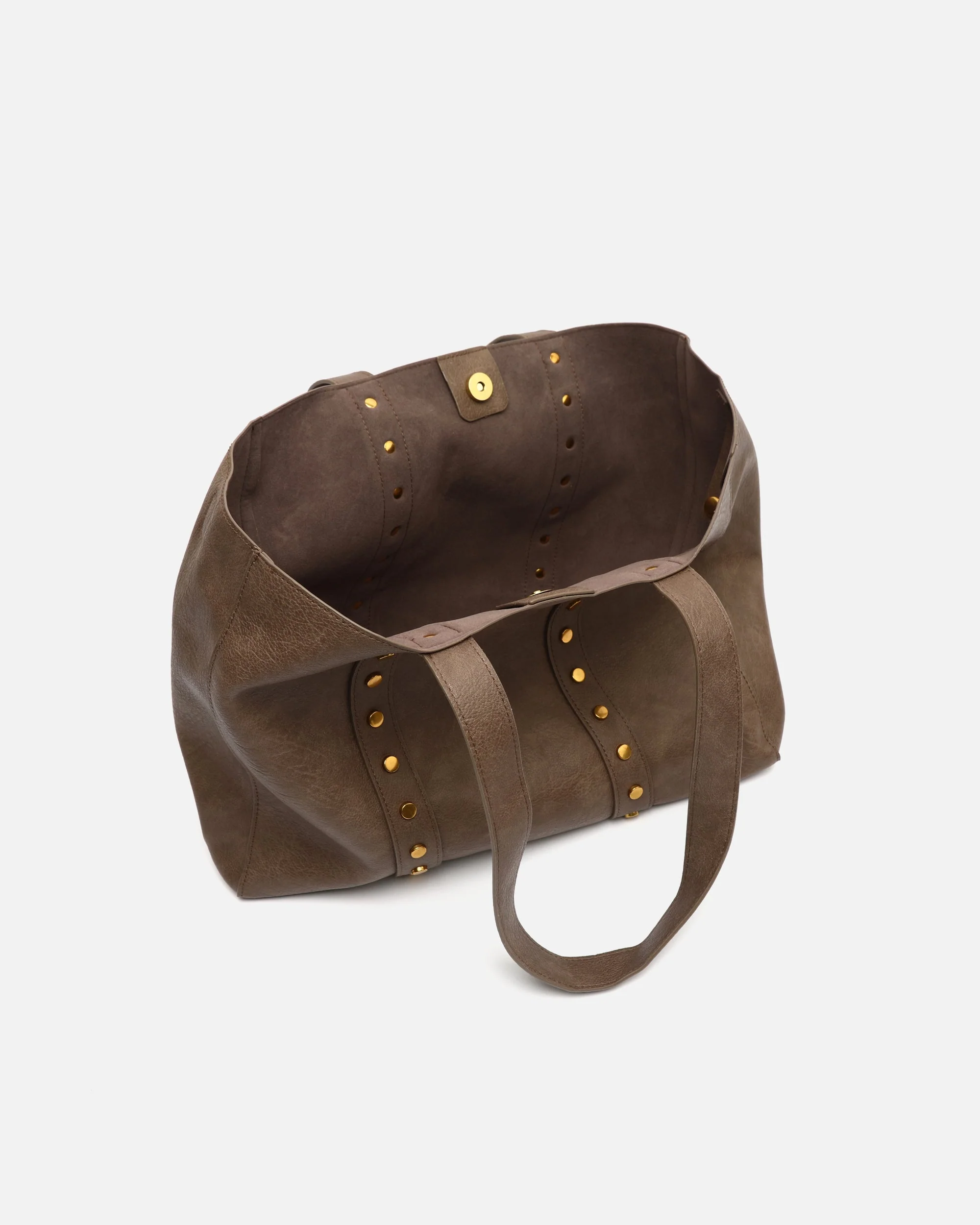 Junichi bolso shopper grande con neceser extraíble y detalles metálicos - Image 7