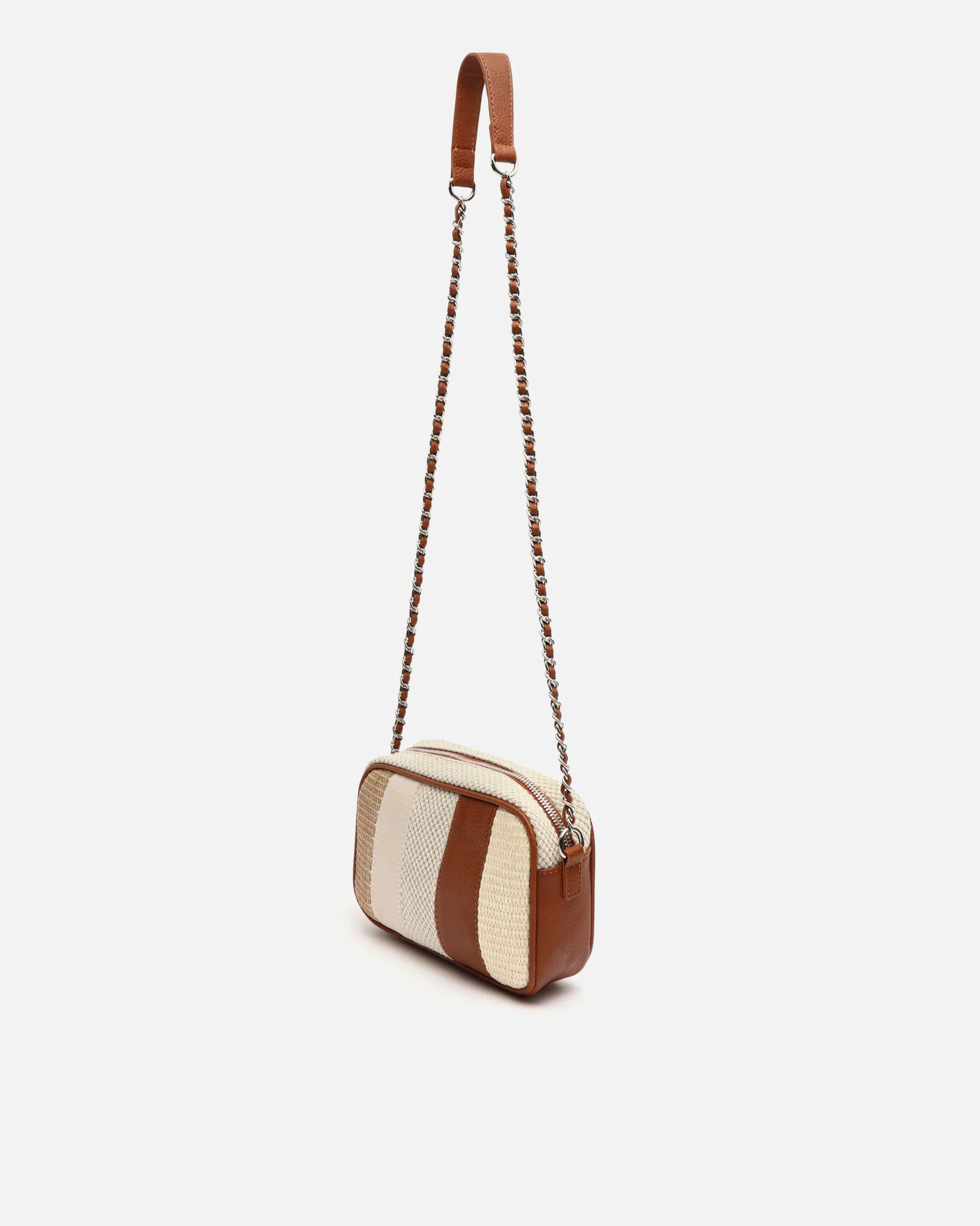 Larenito bolso bandolera pequeño efecto rafia ED. - Image 2