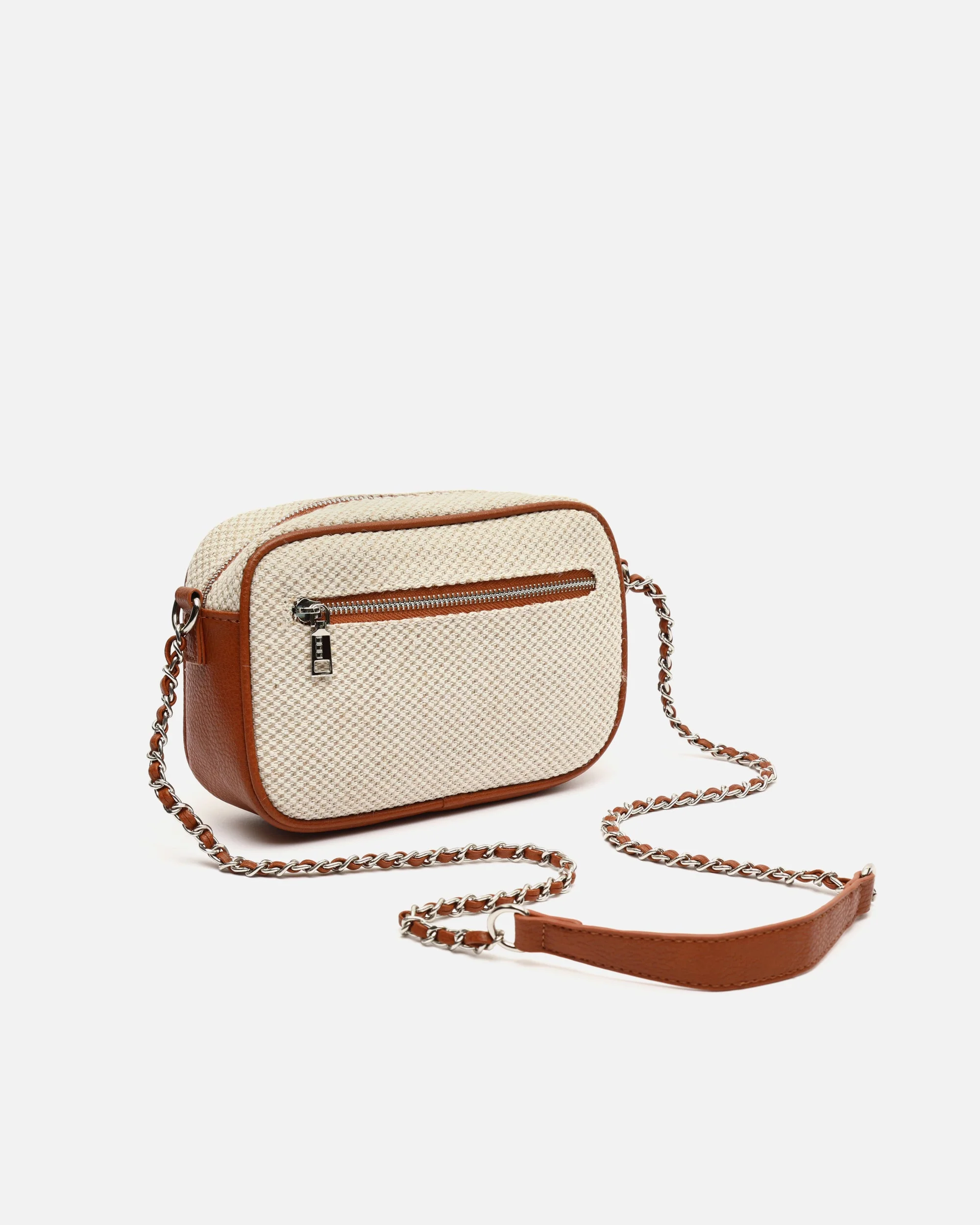 Larenito bolso bandolera pequeño efecto rafia ED. - Image 3
