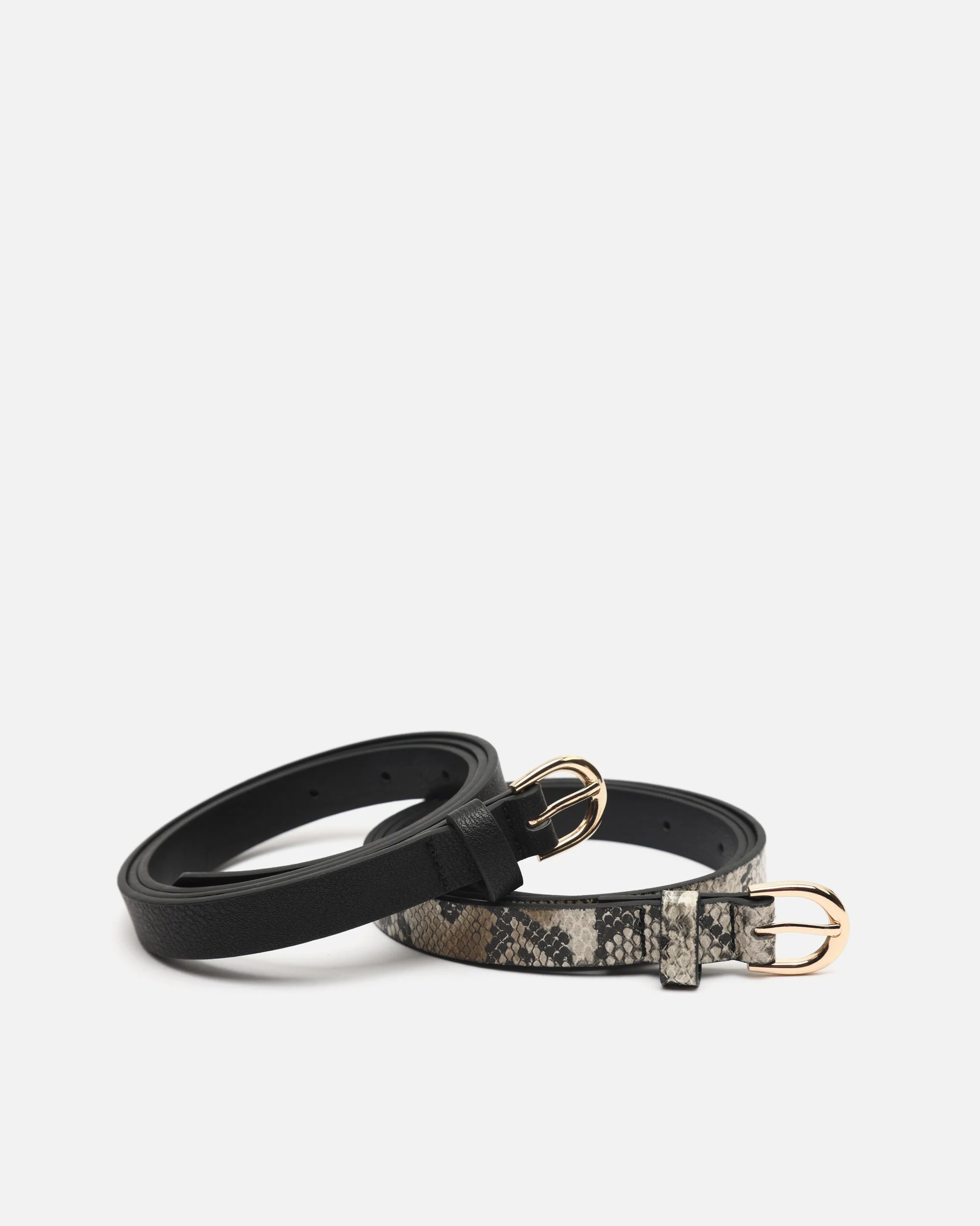 Luanda cinturón doble estampado animal print