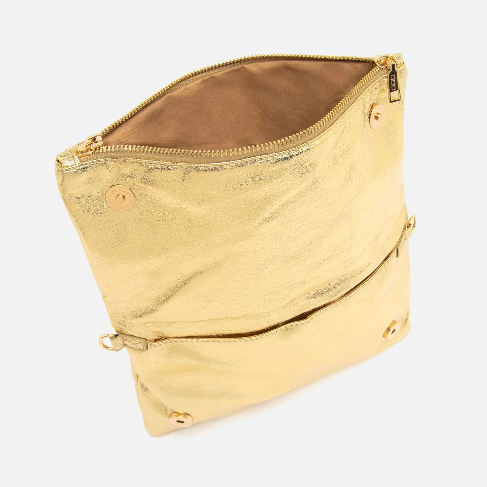 Nagiva bolso bandolera de fiesta con doble correa y acabado metalizado ED. - Image 21