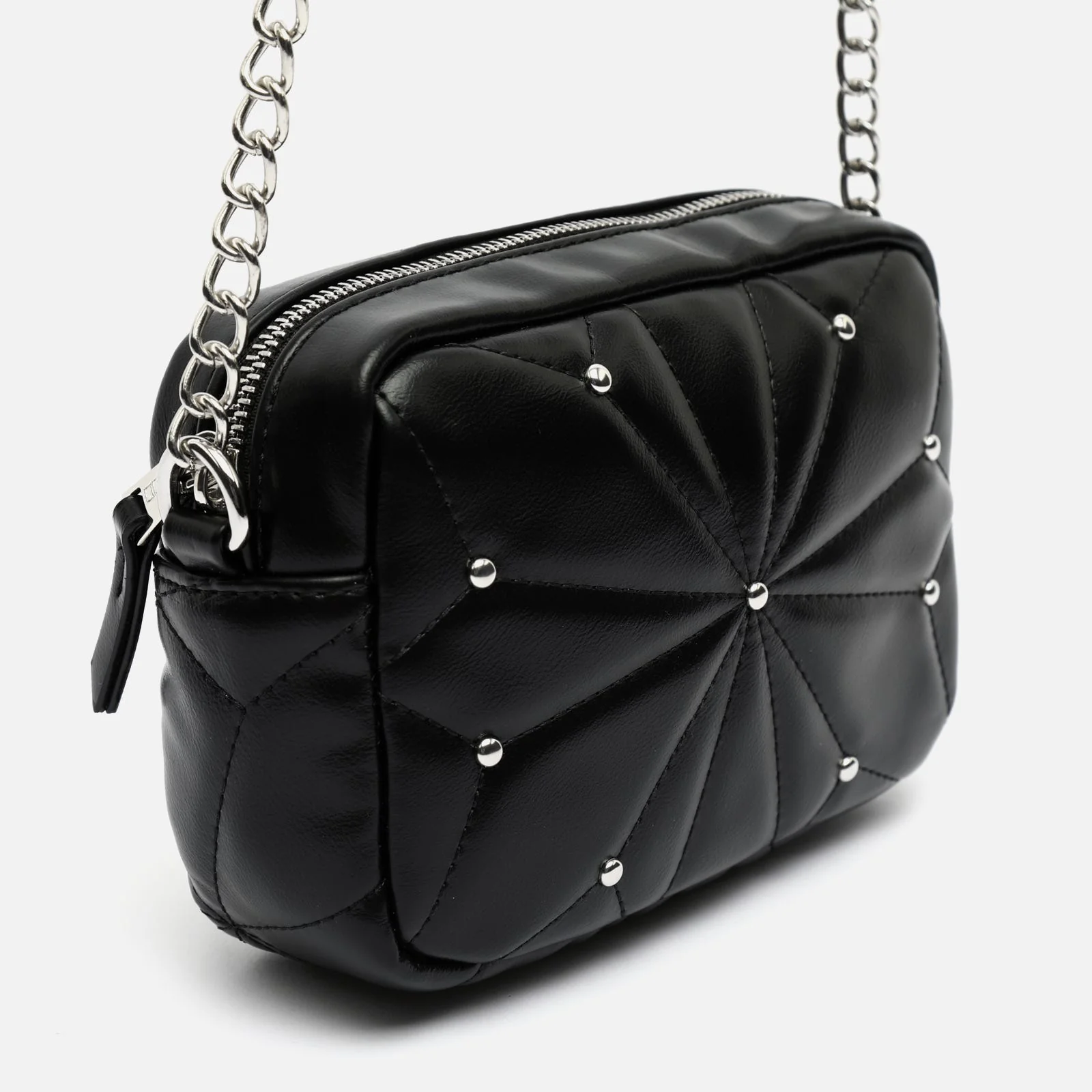 Naida bolso bandolera pequeño acolchado con detalles metálicos ED. - Image 3