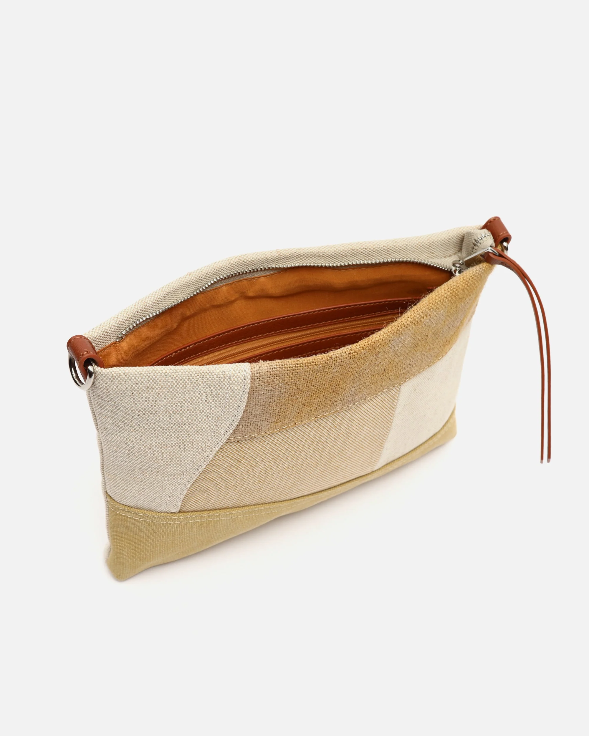 Narcis bolso bandolera pequeño con asa de mano y estampado patchwork efecto desgastado ED. - Image 10