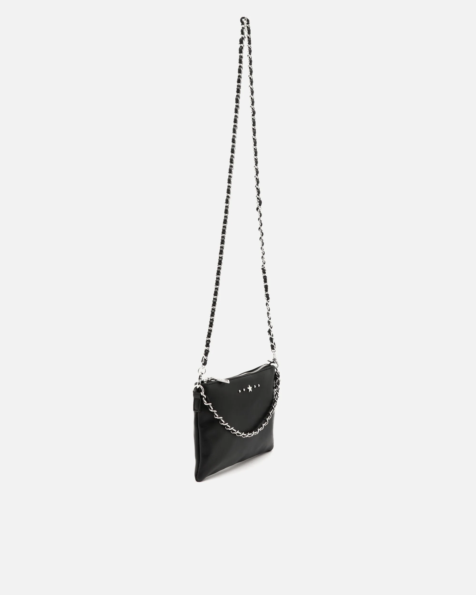 Nescofi bolso bandolera de fiesta pequeño con doble cadena extraíble y detalles metálicos - Image 2
