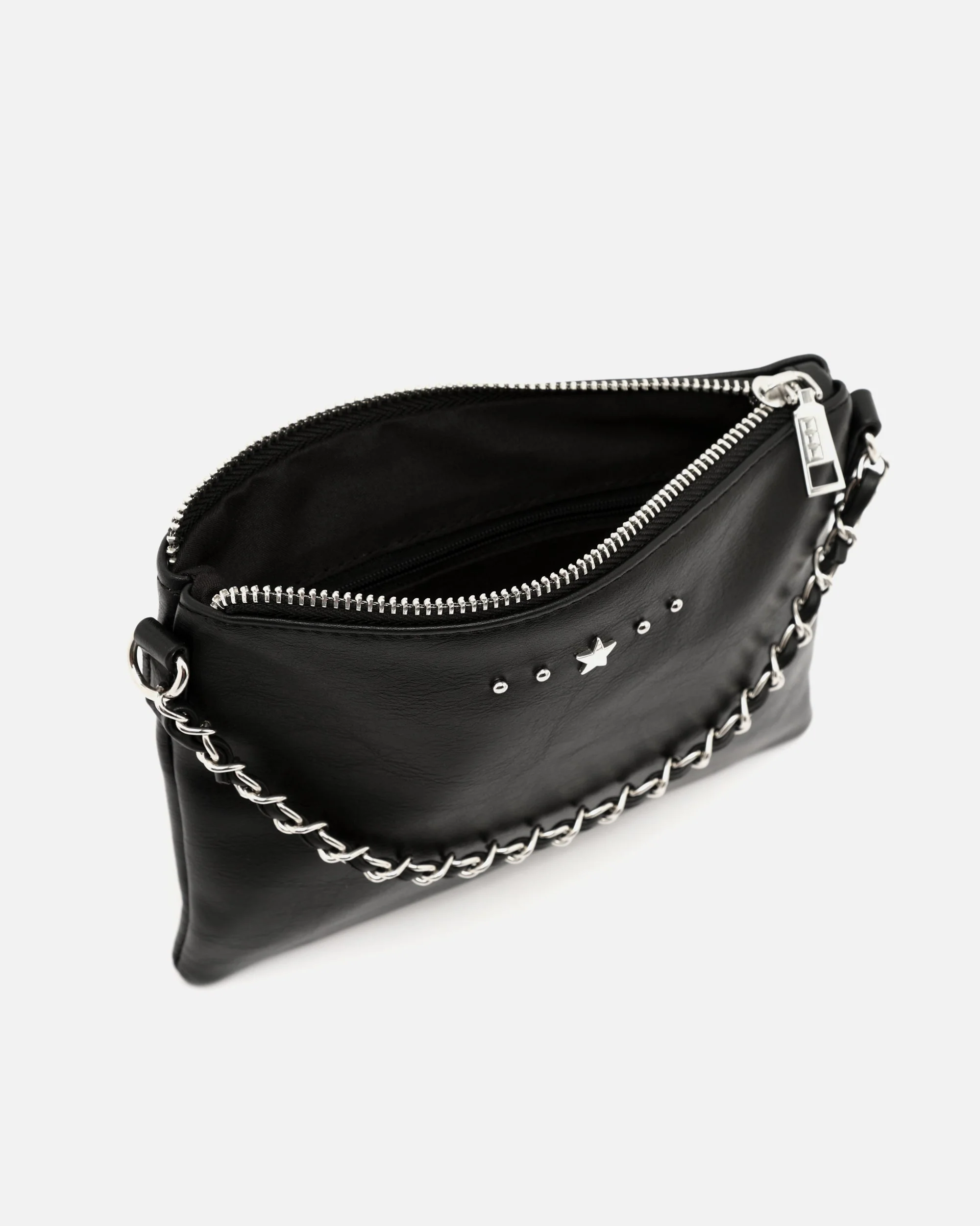 Nescofi bolso bandolera de fiesta pequeño con doble cadena extraíble y detalles metálicos - Image 5