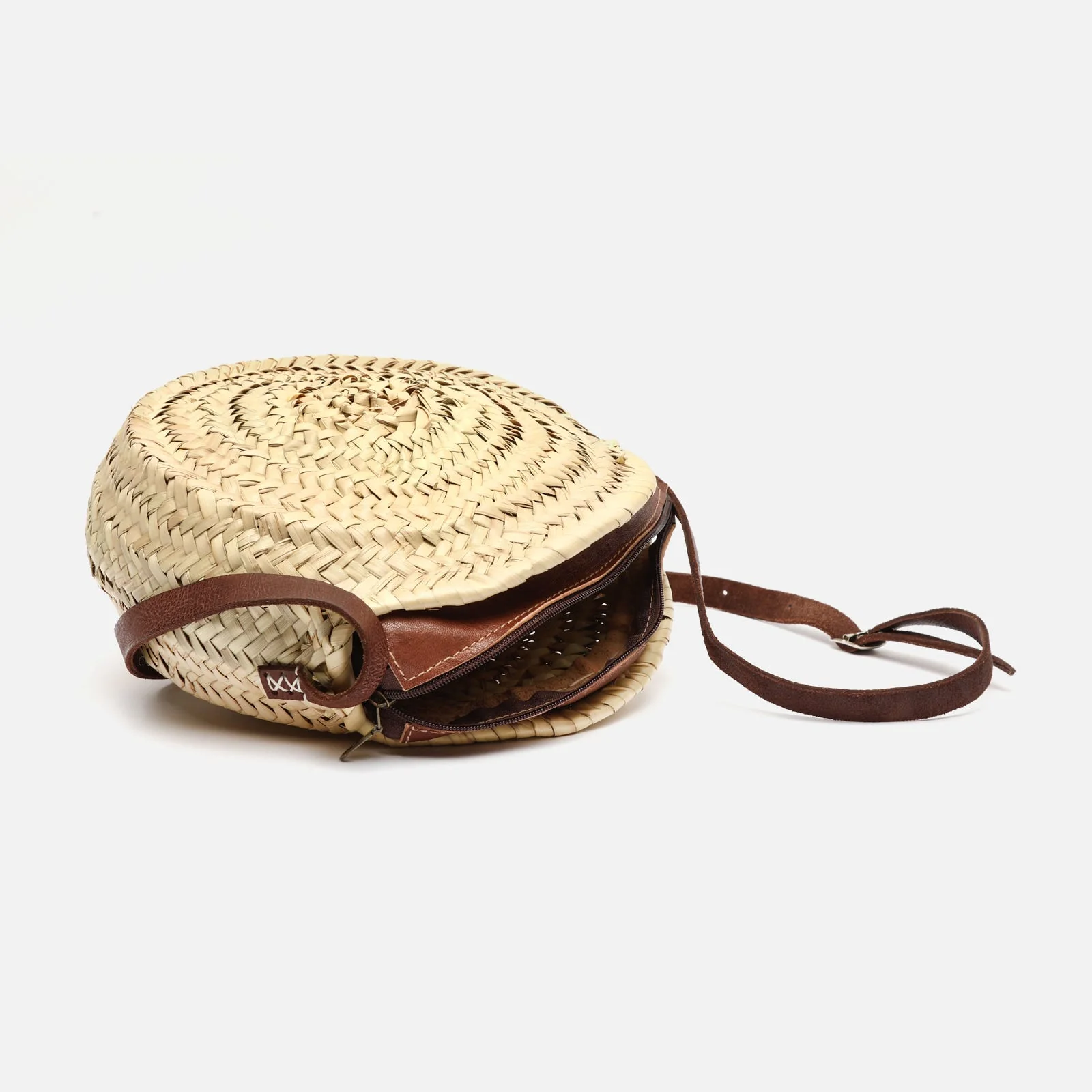 Palma bolso bandolera rendondo de rafia ED. - Image 5