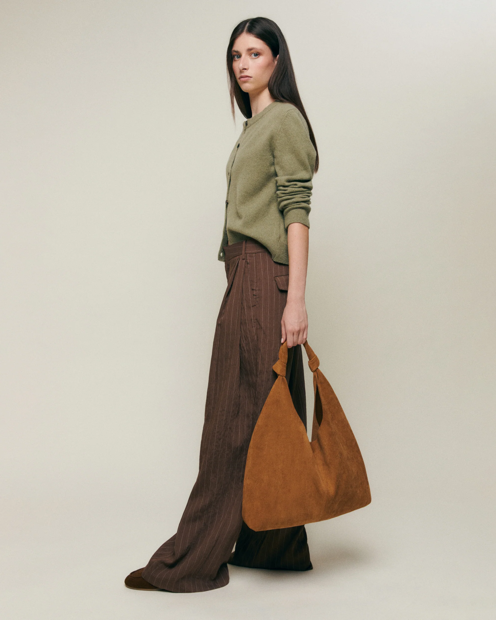 Pologi-1 bolso hobo grande efecto ante con neceser extraíble - Image 3