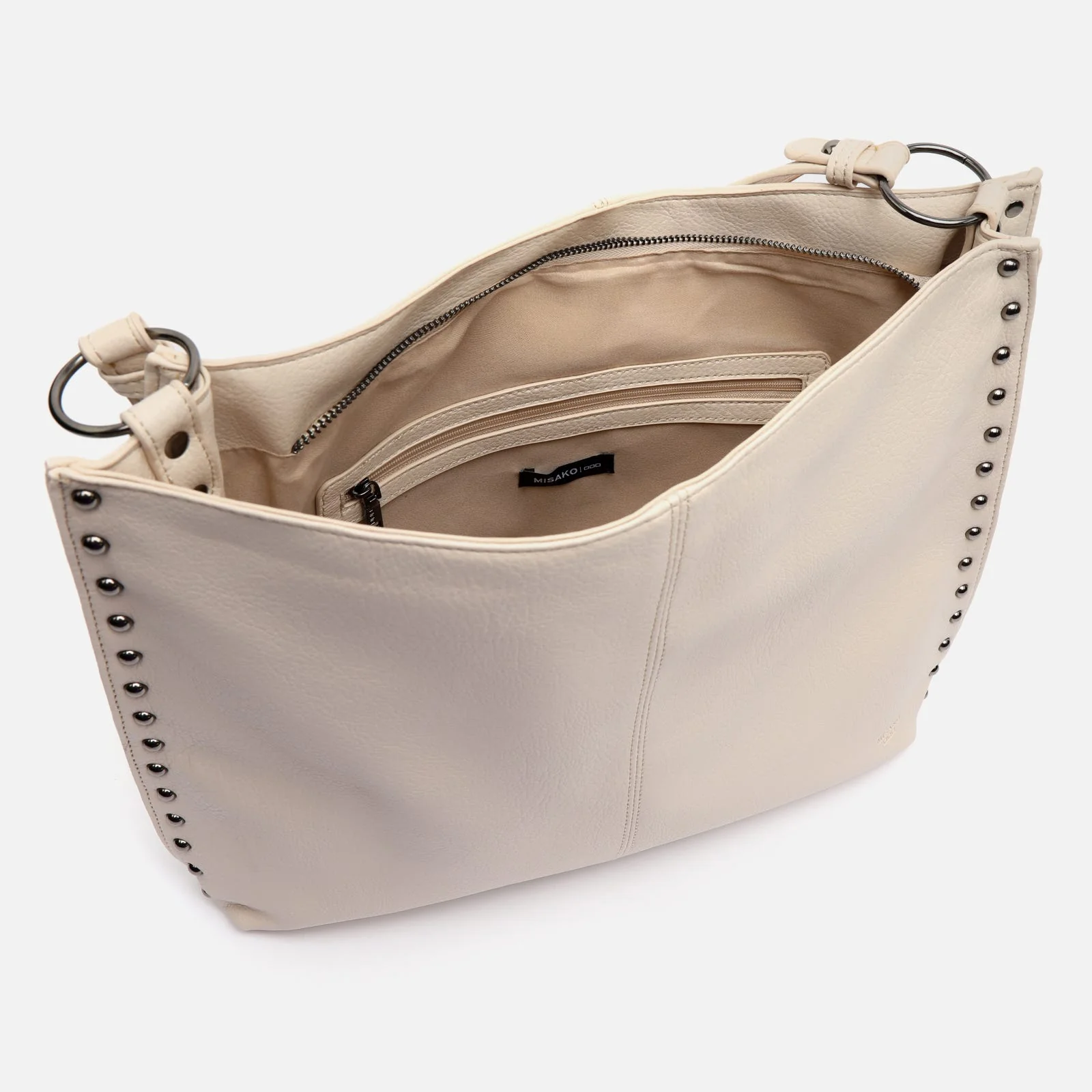 Prido bolso hobo grande con detalles metálicos - Image 11