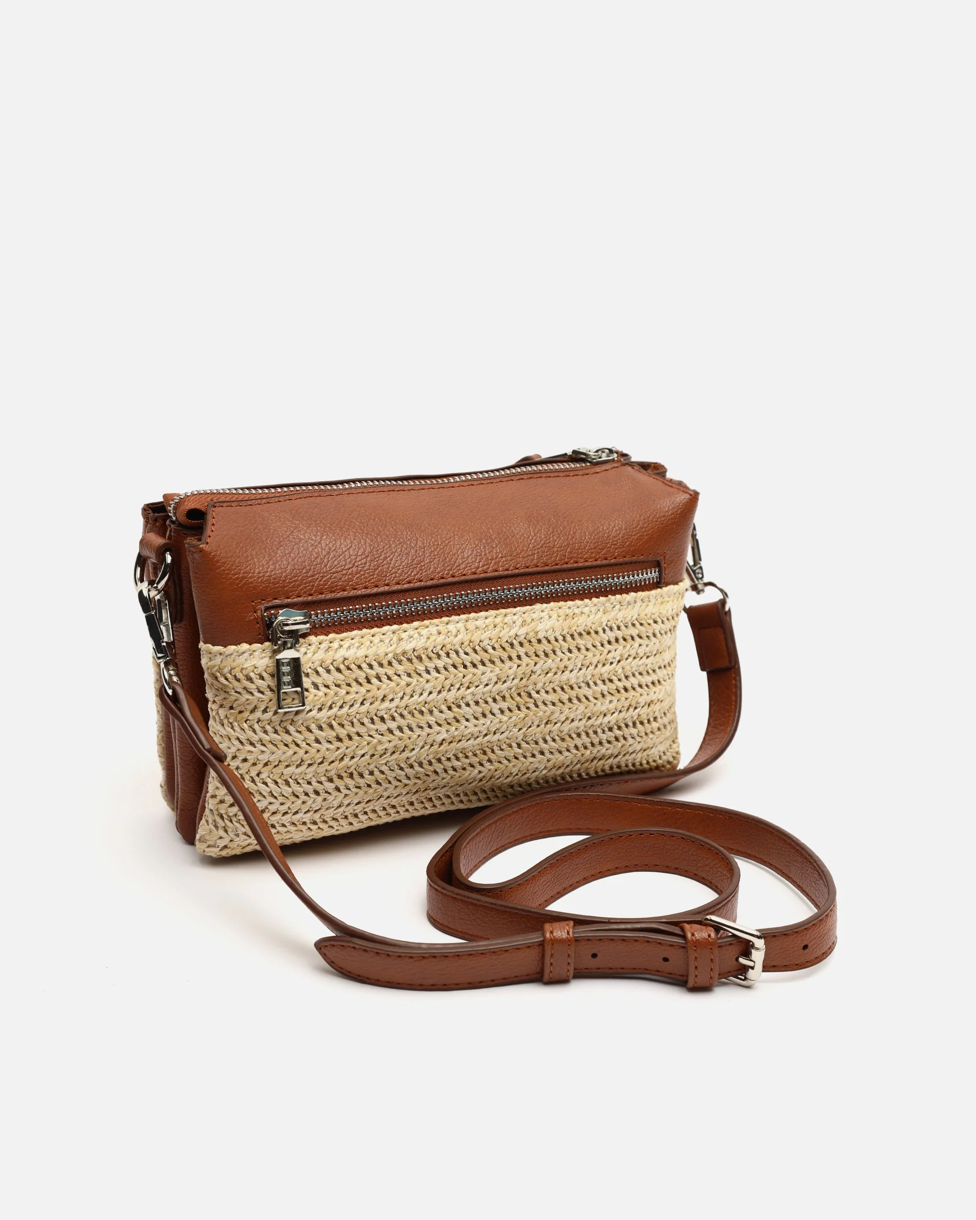 Ranes bolso bandolera pequeño efecto rafia - Image 5