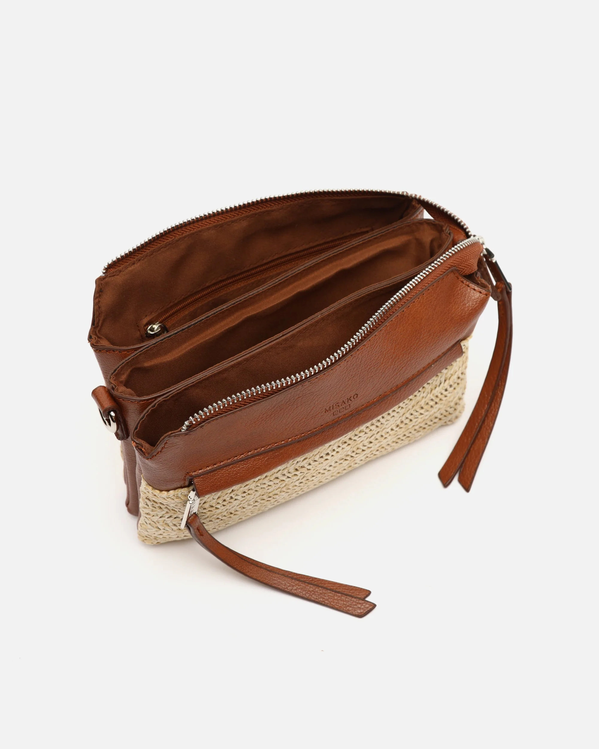 Ranes bolso bandolera pequeño efecto rafia - Image 7
