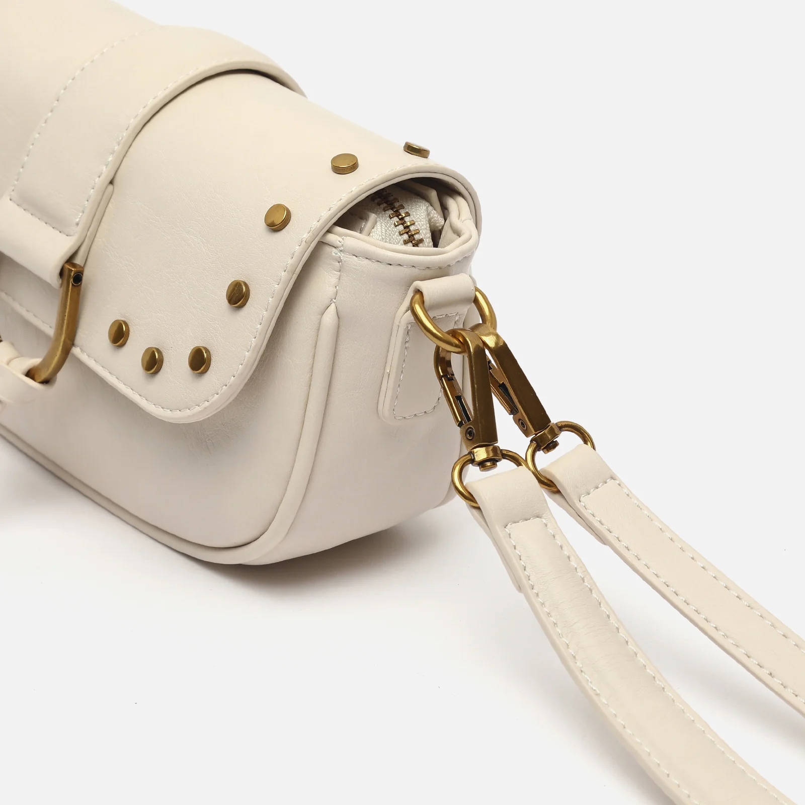 Ranty-1 bolso de hombro pequeño con asa bandolera extraíble y detalles metálicos ED. - Image 5