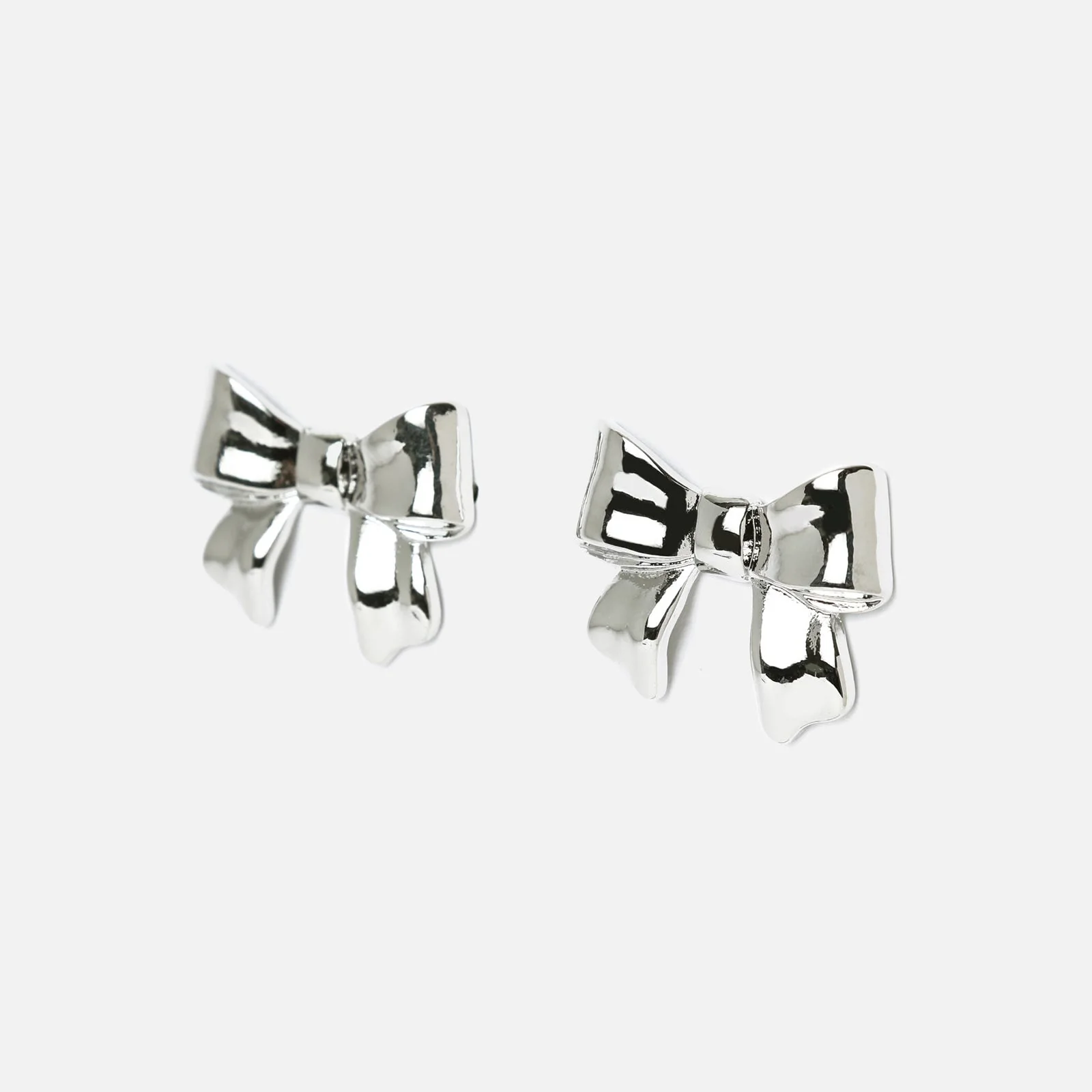 Renas pendientes de lazo plateados ED. - Image 2