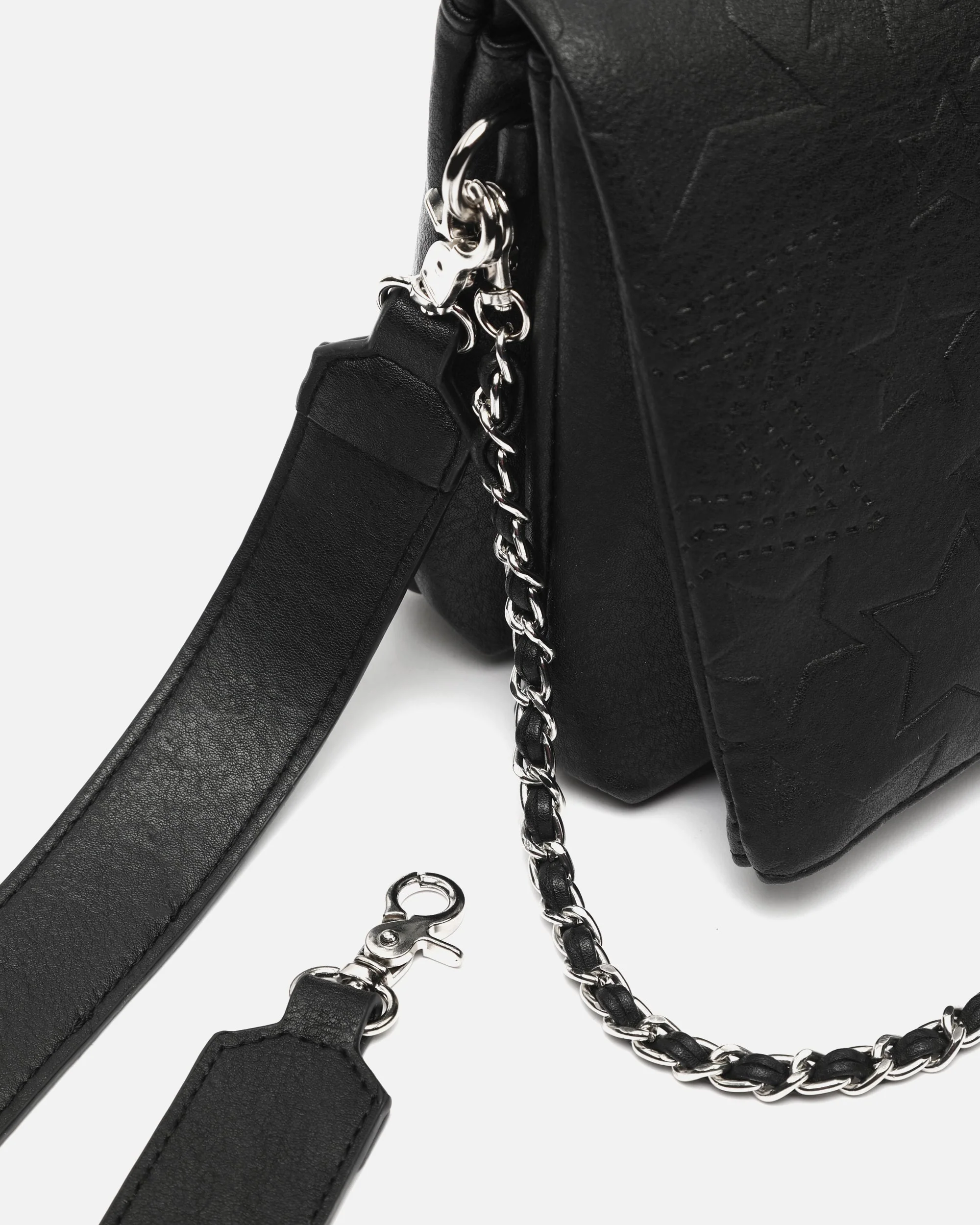 Starti bolso de hombro con solapa y grabado de estrellas con asa bandolera extraíble - Image 8