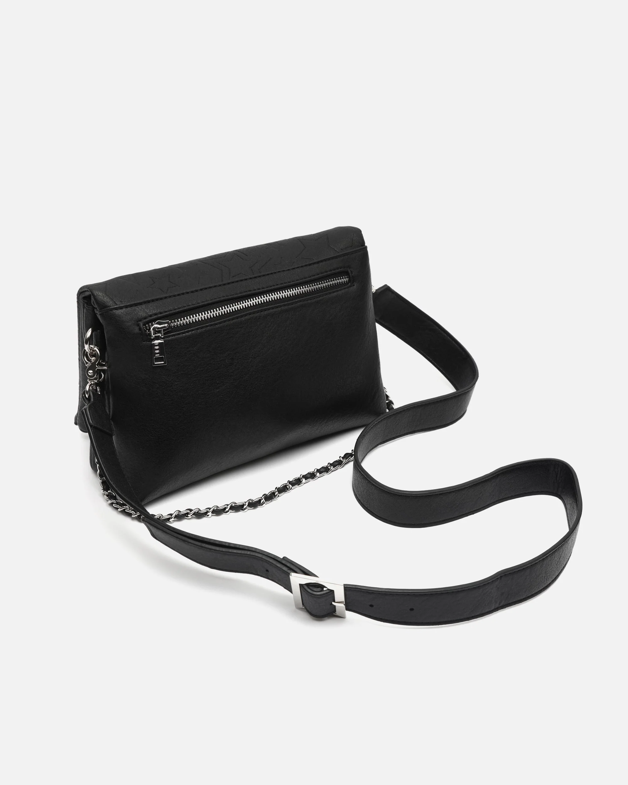 Starti bolso de hombro con solapa y grabado de estrellas con asa bandolera extraíble - Image 9