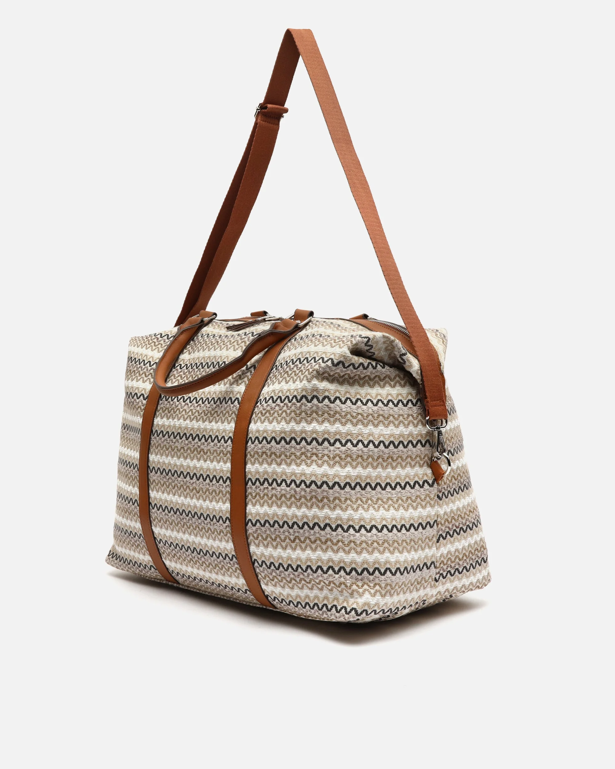 Tarvos bolsa fin de semana con estampado jacquard y bandolera extraíble - Image 2