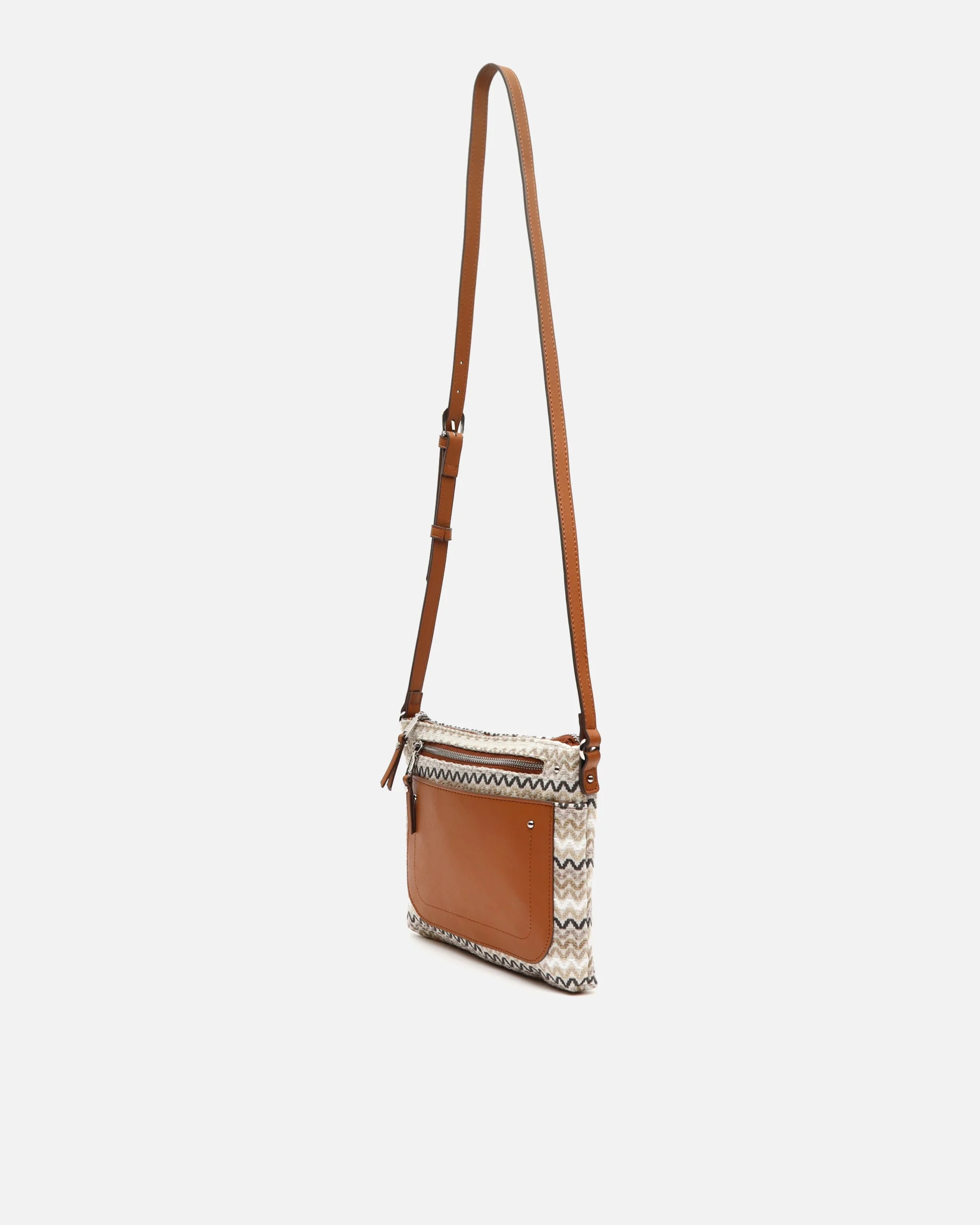 Tarvos bolso bandolera pequeño con estampado jacquard ED. - Image 2
