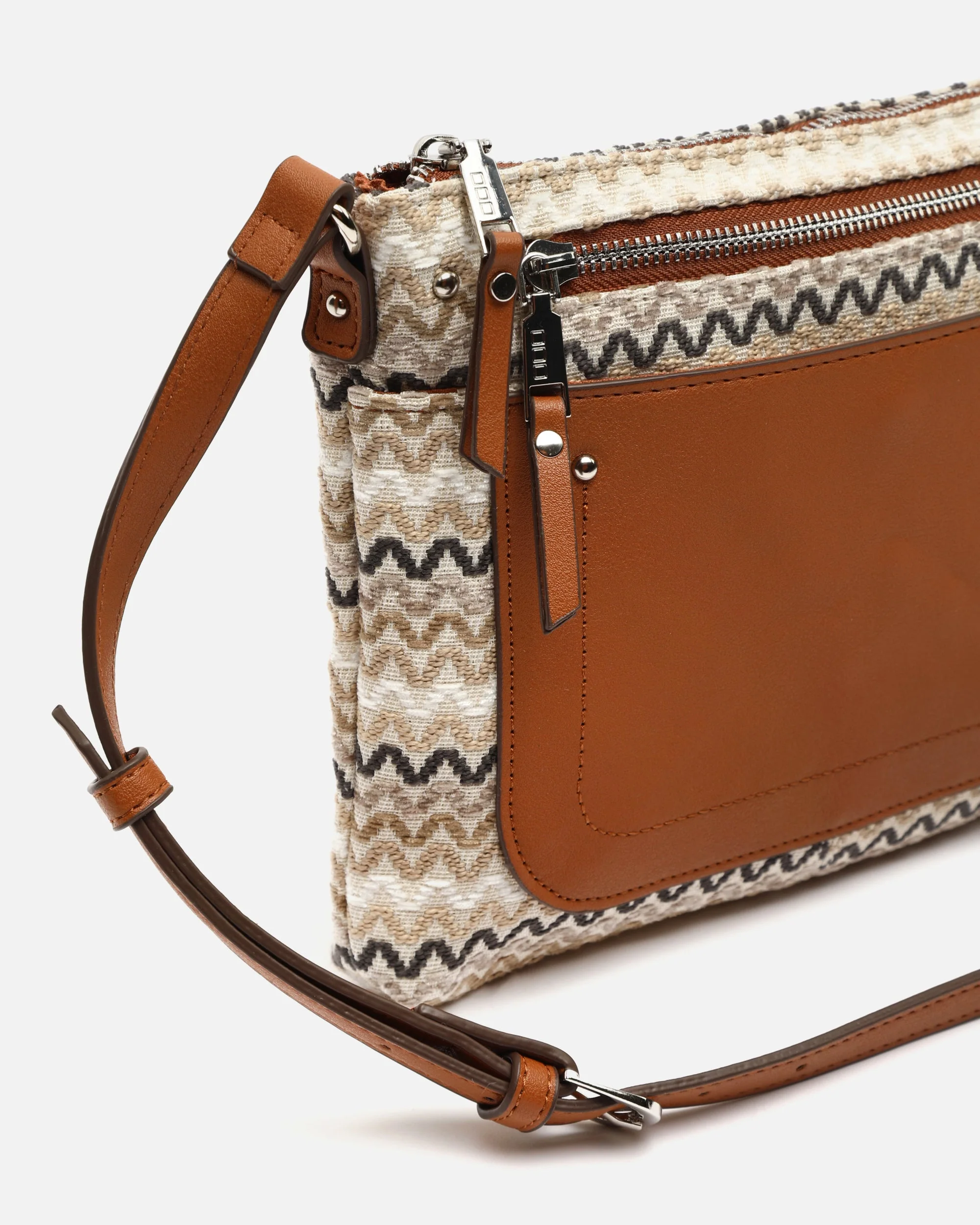 Tarvos bolso bandolera pequeño con estampado jacquard ED. - Image 4
