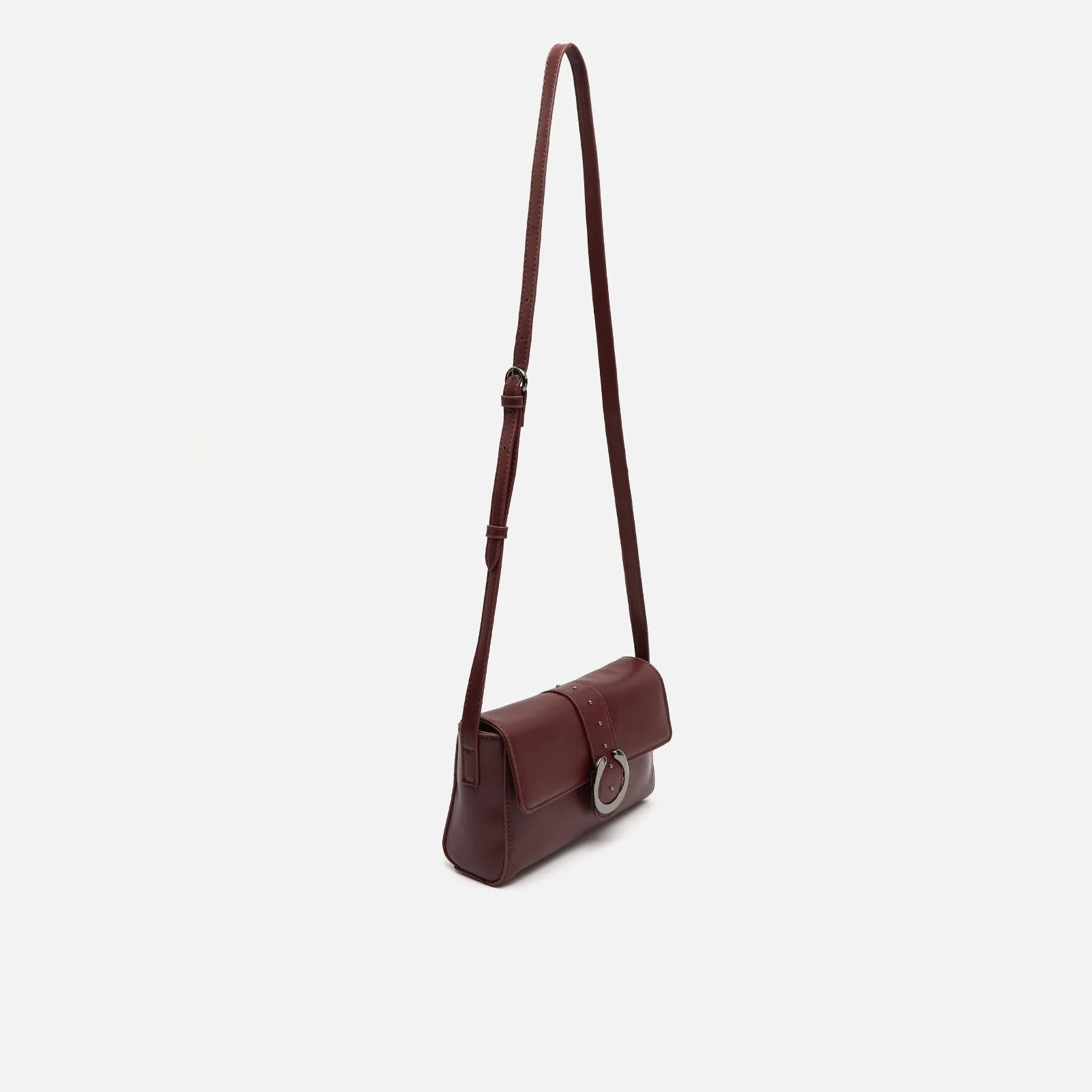 Walda bolso bandolera pequeño con solapa y detalles metálicos ED. - Image 7