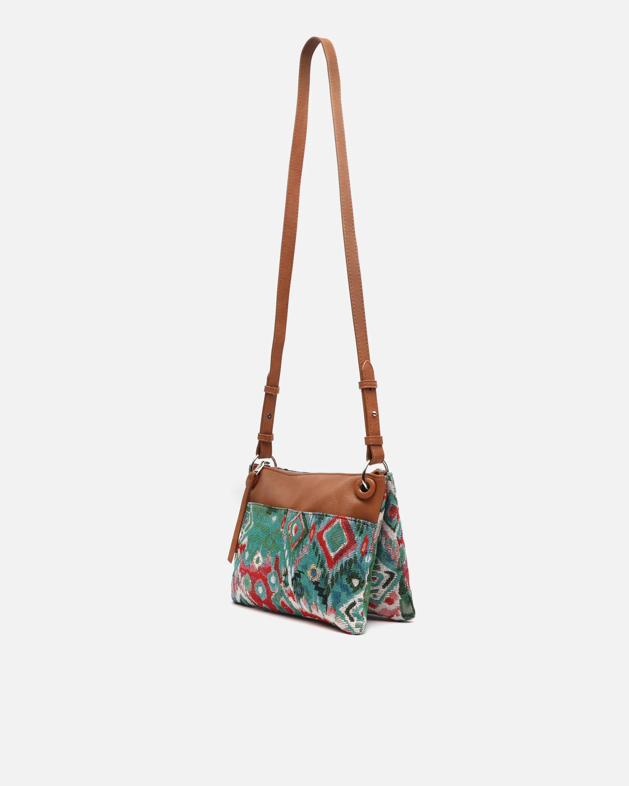 Zarias bolso bandolera pequeño con estampado jacquard - Image 2
