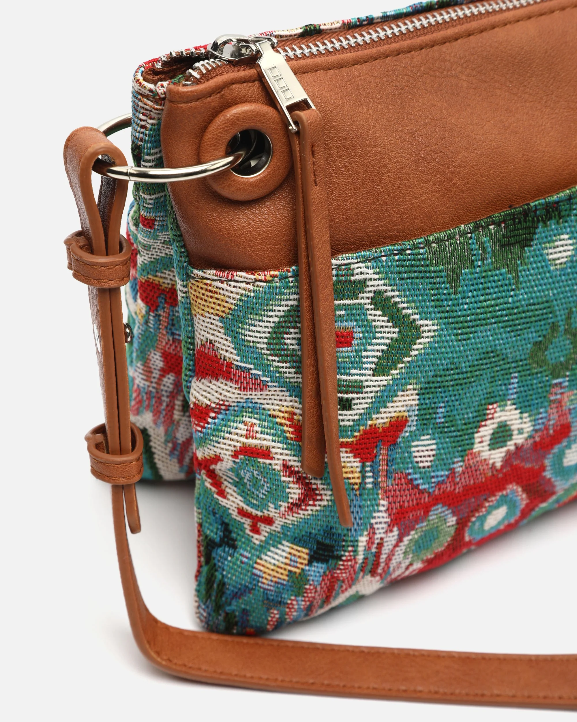 Zarias bolso bandolera pequeño con estampado jacquard - Image 3